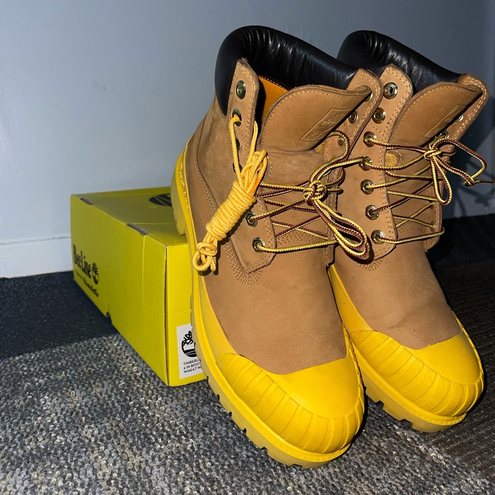 Timberland 6" Boot BBC Bee Line Wheat Orange Size 9